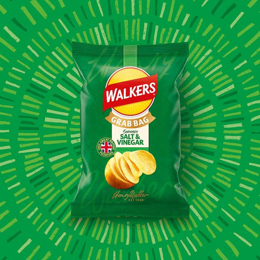 Walkers Salt & Vinegar Grab Bag Crisps 32 x 45g – image 2