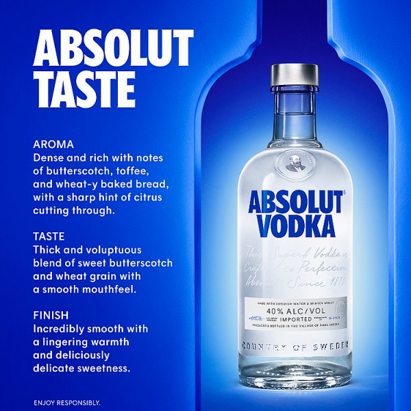 Absolut Original Vodka 700ml – image 3