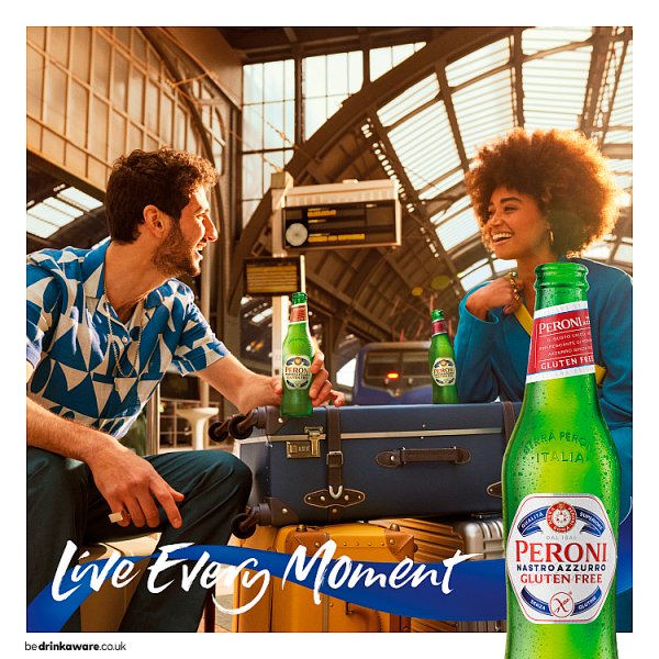 Peroni Nastro Azzurro Italian Gluten Free Beer 12 x 330ml Bottles – image 2