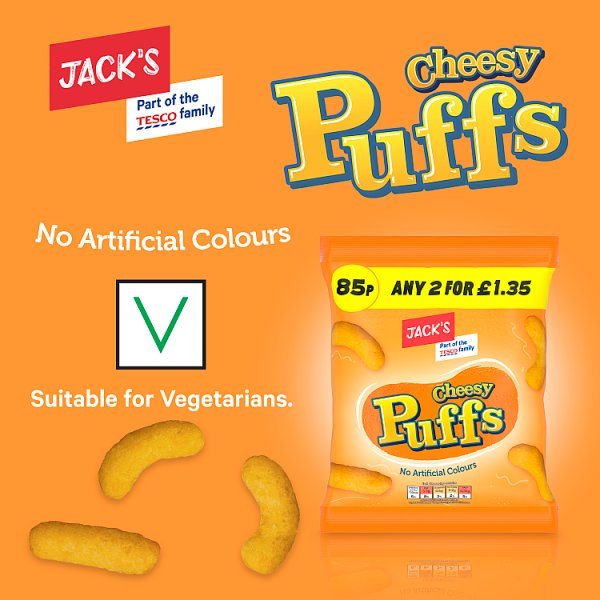 Jack's Cheesy Puffs 18 x 60g – image 2