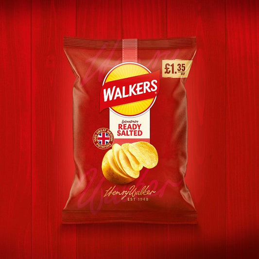 Walkers Ready Salted Sharing Crisps 18 x 70g – image 2
