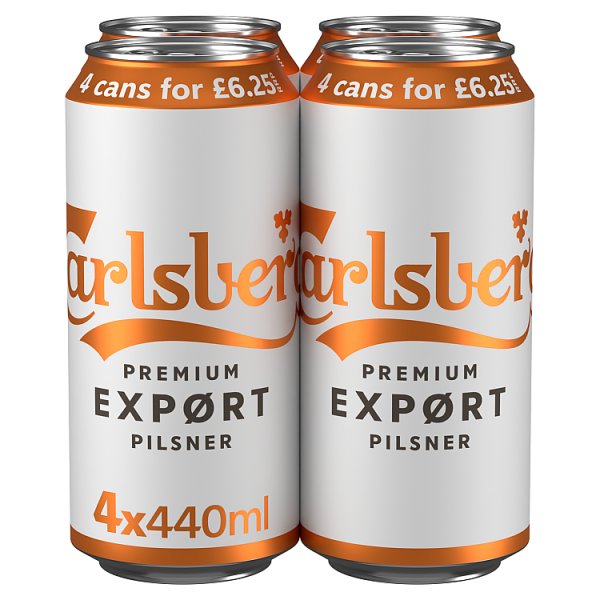 Carlsberg Export Lager Beer 24 x 440ml Can