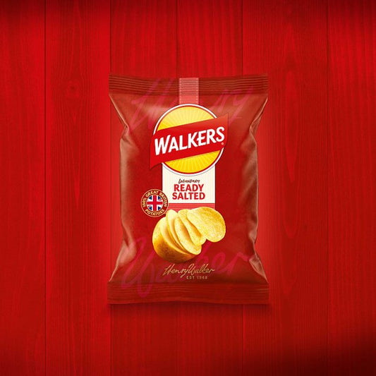 Walkers Ready Salted Crisps 32 x 32.5g – image 2