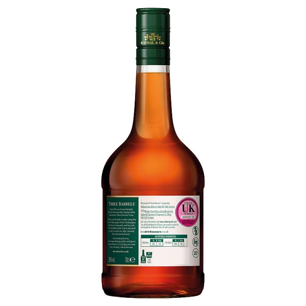 Three Barrels 70cl Bottle – image 2