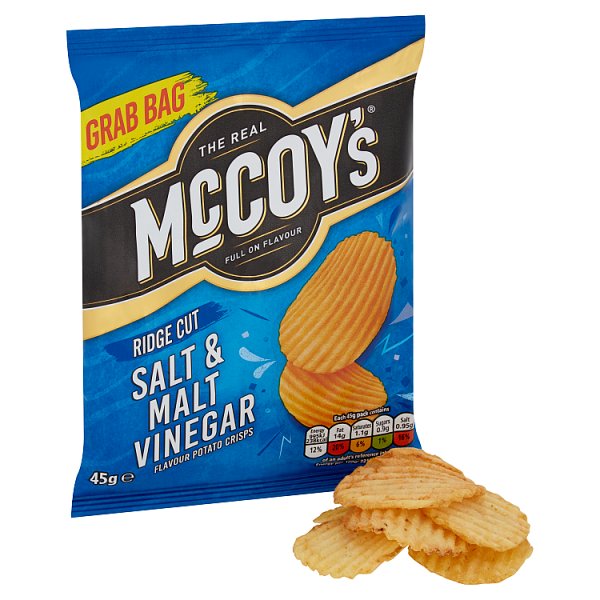 McCoy's Salt & Malt Vinegar Grab Bag Crisps 36 x 45g – image 2