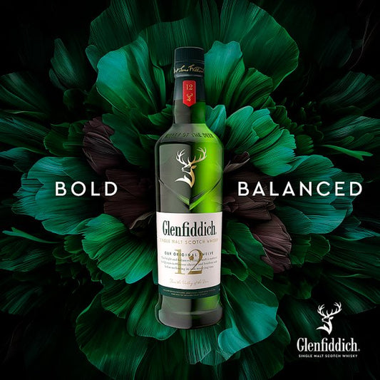 Glenfiddich 12 Year Old Single Malt Scotch Whisky 70cl – image 2