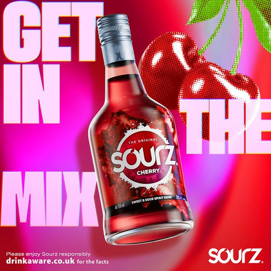Sourz Cherry Sweet & Sour Liqueur 70cl – image 2