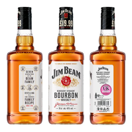 Jim Beam Bourbon Whiskey 70cl – image 2