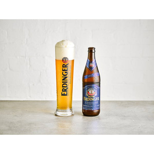 Erdinger Alkoholfrei Low Alcohol Wheat Beer 12 x 500ml Bottles – image 2