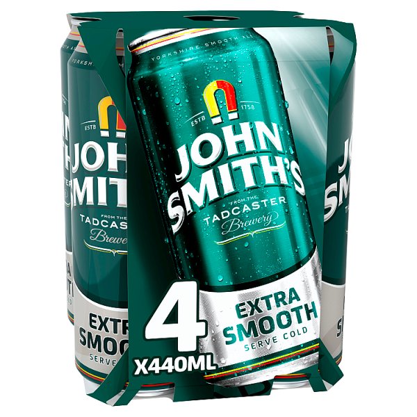 John Smiths Extra Smooth Beer Ale Multipack Cans 24 x 440ml