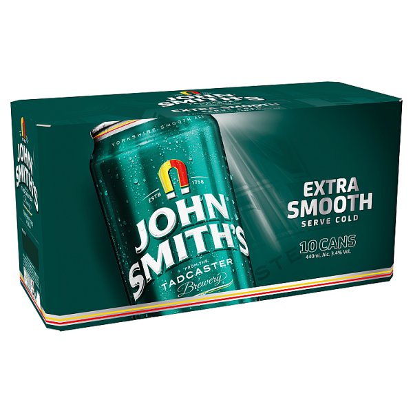 John Smiths Extra Smooth Ale Multipack Cans 10 x 440ml