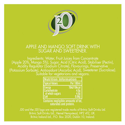 J2O Apple & Mango 12 x 275ml – image 2
