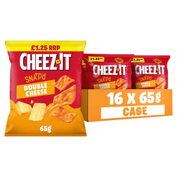 Cheez-It Double Cheese Thin & Crispy Baked Snacks 16 x 65g