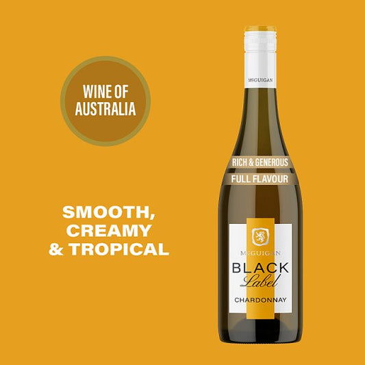 McGuigan Black Label Chardonnay Australian White Wine 6 x 75cl – image 2