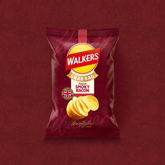 Walkers Smoky Bacon Grab Bag Crisps 32 x 45g – image 2