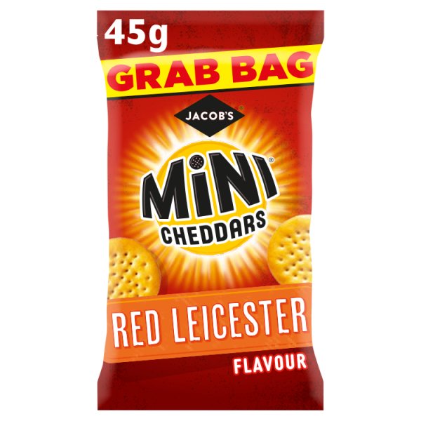 Jacob's Mini Cheddars Red Leicester 30 x 45g