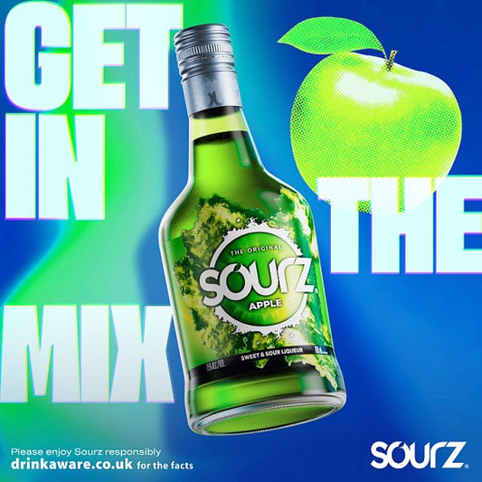 Sourz Apple Sweet & Sour Liqueur 70cl – image 2