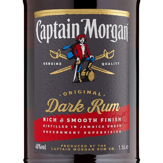 Captain Morgan Dark Rum 1.5L – image 2