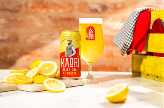 Madri Excepcional Limon Premium Lager Beer Can 24 x 440ml – image 2
