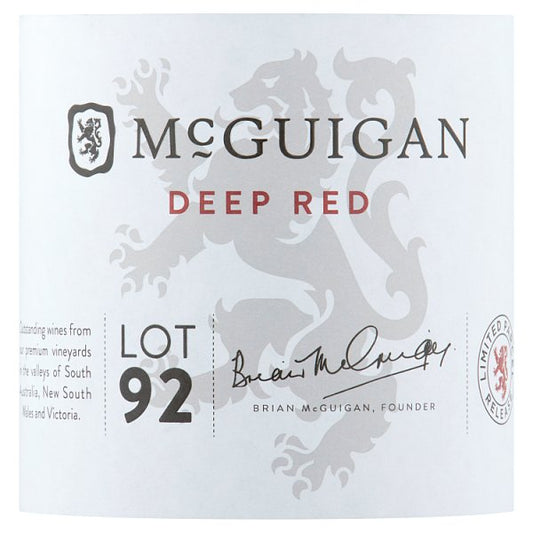 McGuigan Deep Red Lot 92 Australian Red Wine 6 x 75cl – image 2
