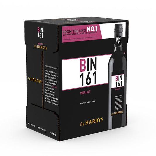 Bin 161 By Hardys Merlot Red Wine 6 x 75cl – image 2