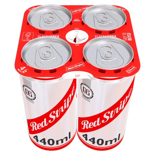 Red Stripe Jamaica Lager Beer Can 24 x 440ml