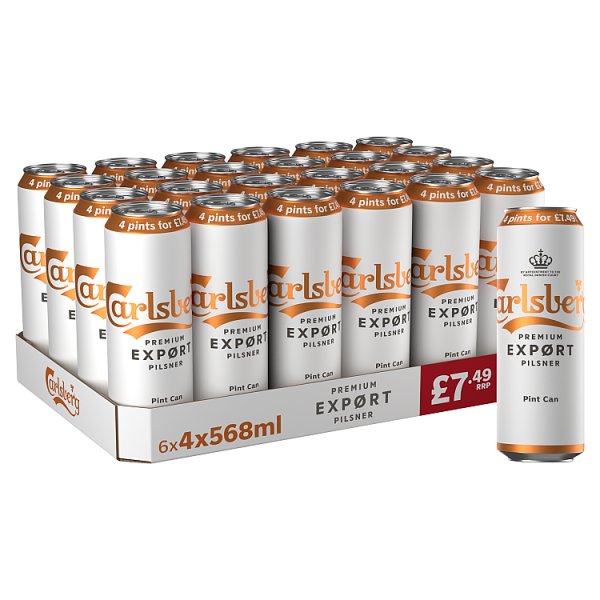 Carlsberg Premium Expørt Pilsner 24 x 568ml