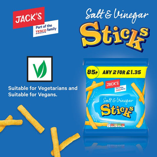 Jack's Salt & Vinegar Sticks 18 x 60g – image 2