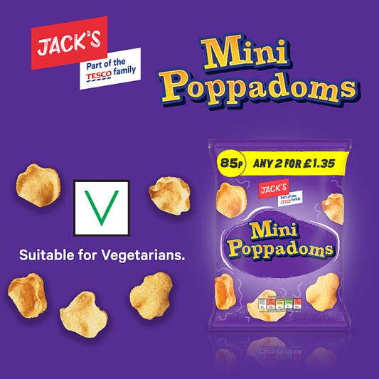 Jack's Mini Poppadoms 18 x 30g – image 2