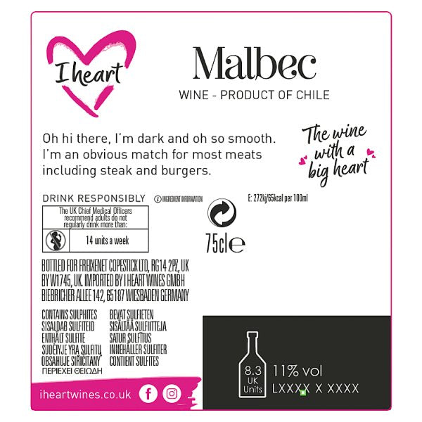 I Heart Malbec 6 x 75cl Bottles – image 3