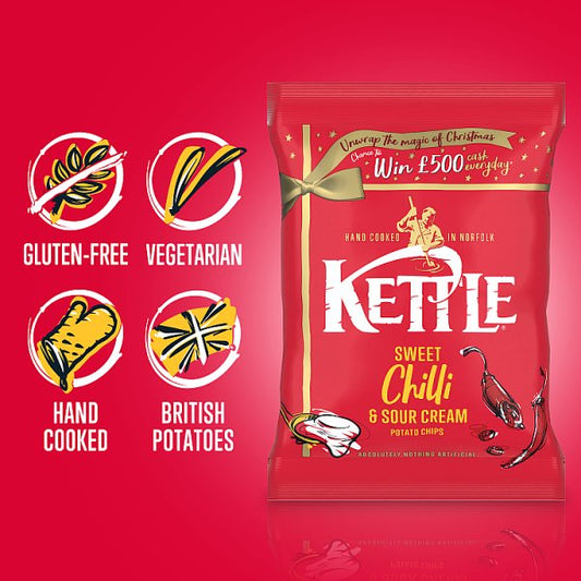 Kettle Sweet Chilli & Sour Cream Potato Chips 18 x 40g – image 2