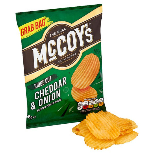 McCoy's Cheddar & Onion Grab Bag Crisps 36 x 45g – image 2