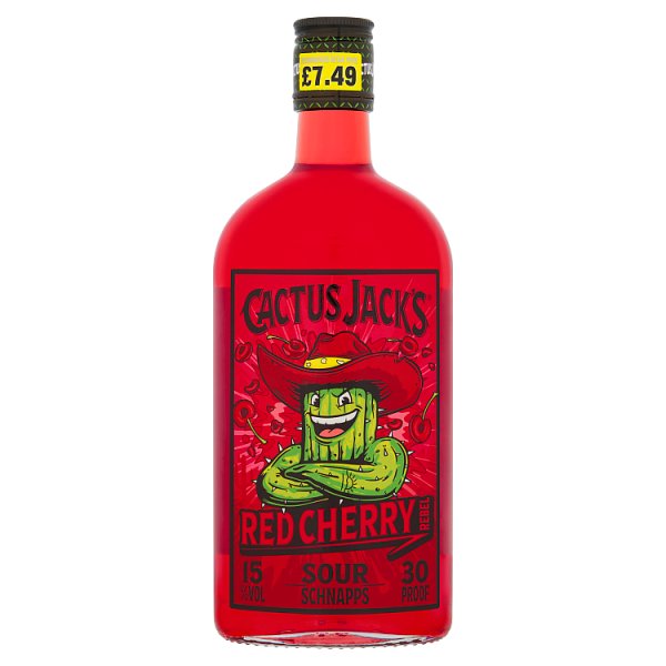 Cactus Jack's Red Cherry Rebel Sour Schnapps 50cl