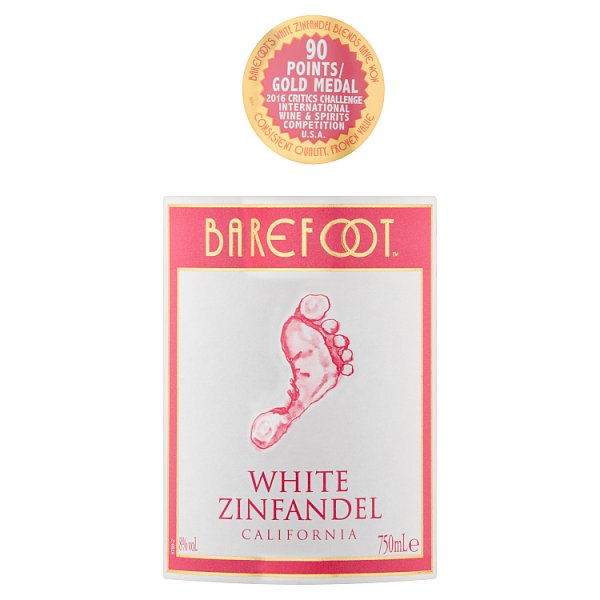 Barefoot White Zinfandel Rose Wine 6 x 750ml – image 3