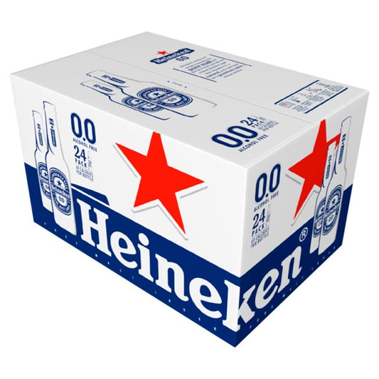 Heineken Alcohol Free Lager Beer Bottle 24 x 330ml