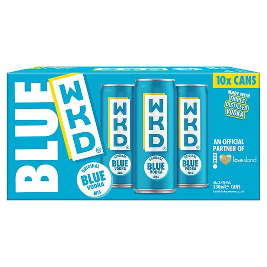 WKD Original Blue Vodka Mix 10 x 330ml