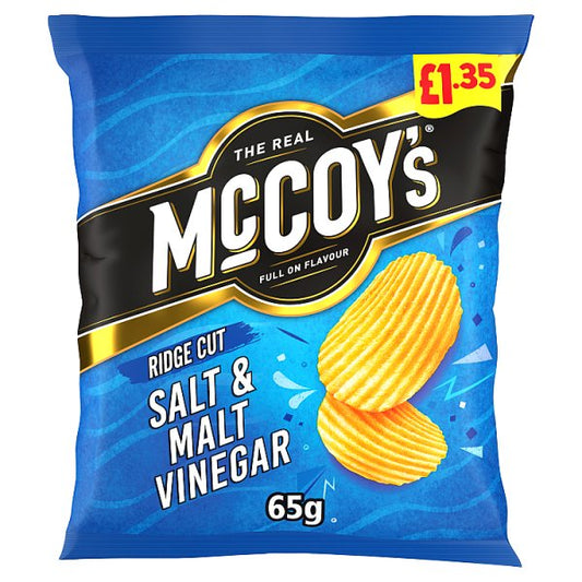McCoy's Salt & Malt Vinegar Crisps 20 x 65g