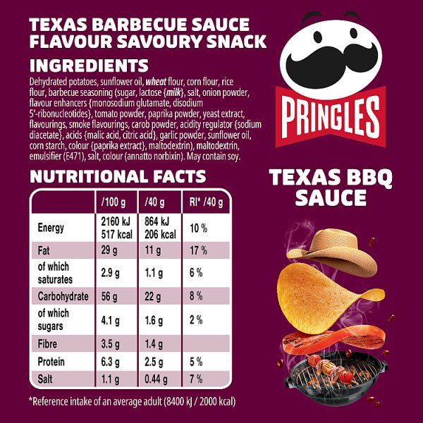 Pringles Texas BBQ Sharing Crisps 6 x 165g – image 4