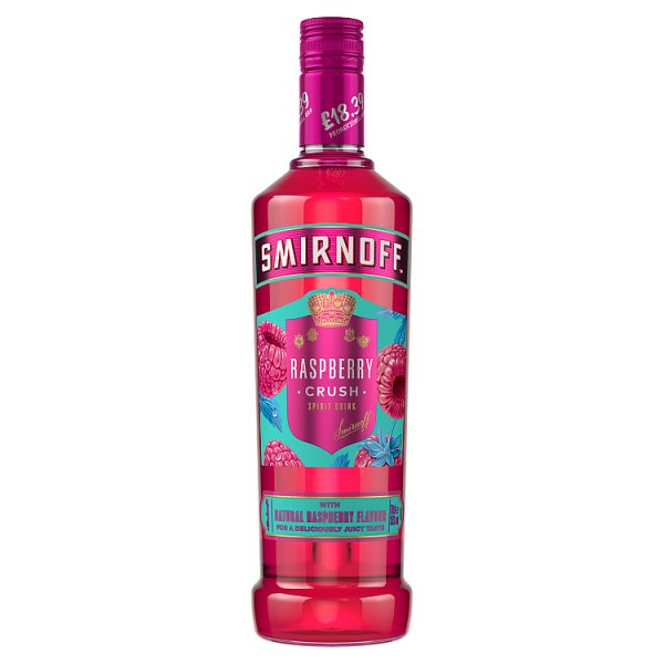 Smirnoff Raspberry Crush Flavoured Spirit Drink 70cl