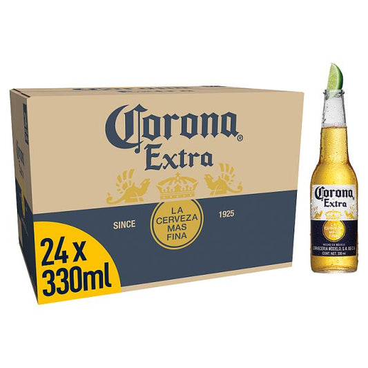 Corona Extra Premium Lager Beer Bottles 24 x 330ml