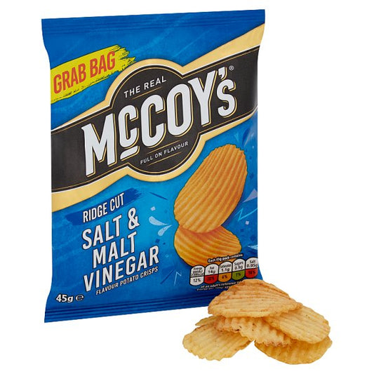 McCoy's Salt & Malt Vinegar Grab Bag Crisps 36 x 45g – image 2