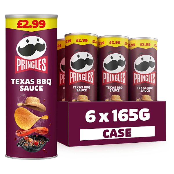 Pringles Texas BBQ Sharing Crisps 6 x 165g
