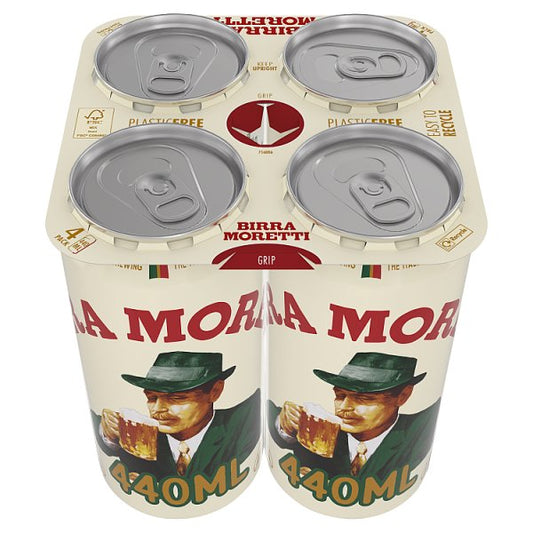 Birra Moretti Premium Lager Beer Can 24 x 440ml