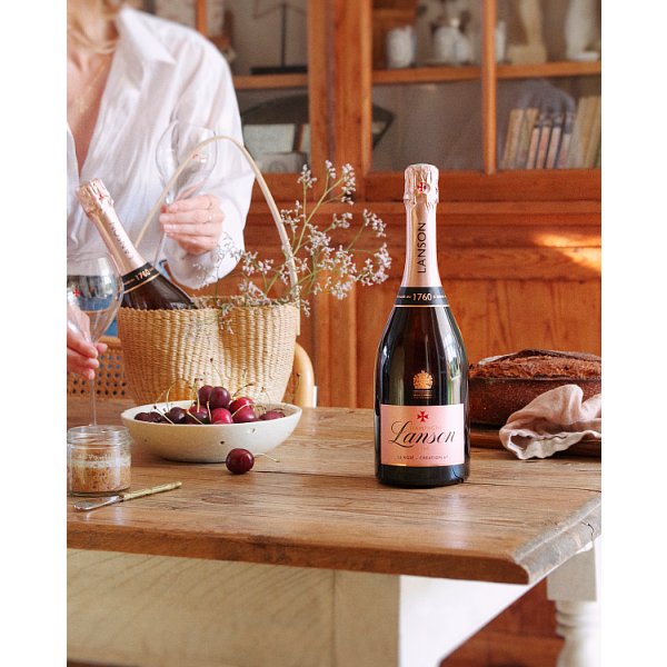Champagne Lanson Le Rosé Création 750ml – image 3