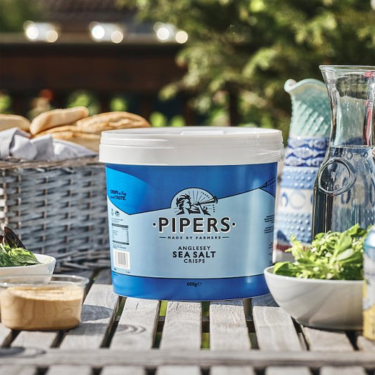 Pipers Anglesey Sea Salt Sharing Crisps Tub 4 x 600g – image 2