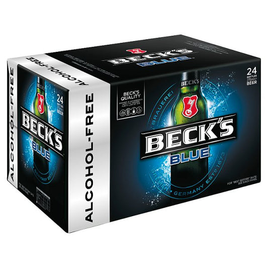 Beck's Blue Alcohol Free Lager Beer Bottles 24 x 275ml