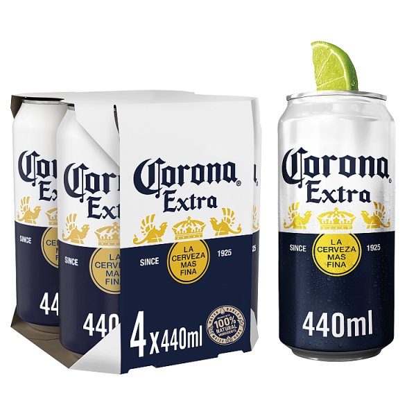 Corona Extra Beer Lager Cans 24 x 440ml