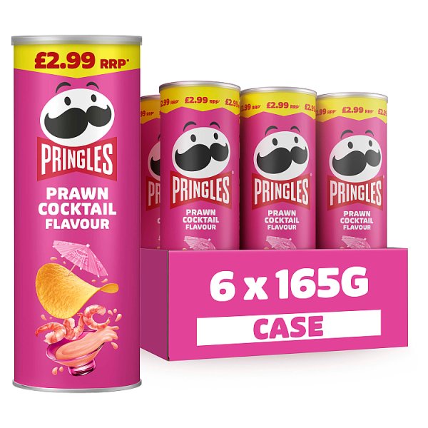 Pringles Prawn Cocktail Sharing Crisps 6 x 165g