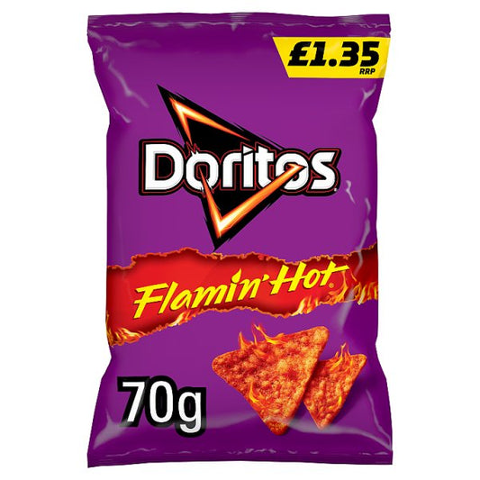Doritos Flamin' Hot Sharing Bag Crisps 15 x 70g