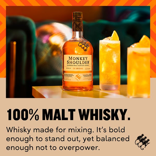Monkey Shoulder Blended Malt Scotch Whisky 70cl – image 3